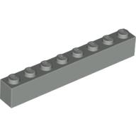 Lego kostka (kostička) 1x8, světle šedá (300802)